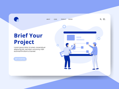 登陆页面网络简介您的项目(Landing Page The Web Brief Your Project)
