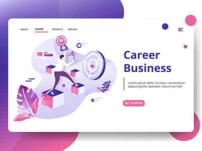 登陆页面职业业务(Landing Page Career Business)