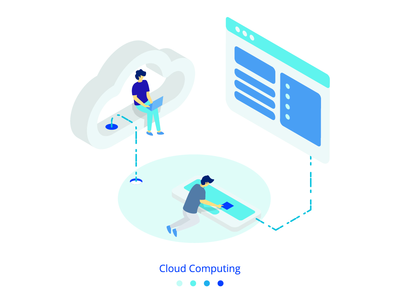 登陆页面云计算概念(Landing Page Cloud Computing concept)