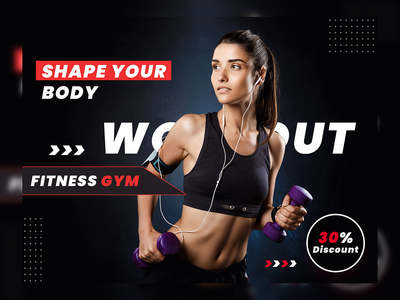 健身海报设计(Fitness Poster Design)