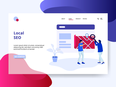 登陆页面本地 SEO 概念(Landing Page Local SEO concept)