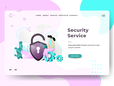 安全服务登陆页面模板(Landing page template of Security Service)