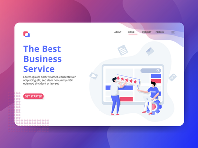 登陆页面最佳商业服务(Landing Page The Best Business Service)