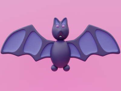 3D 插图蝙蝠(3D Illustration Bat)