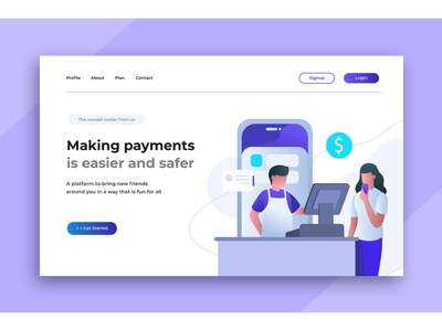 平面插图登陆页面(Flat Illustration Landing Pages)