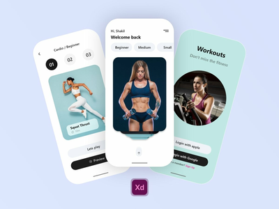健身应用概念(Fitness App Concept)