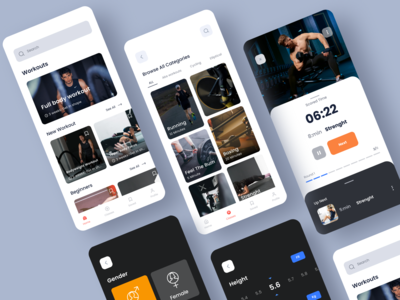 健身App（UI界面）(Fitness App (UI interface))