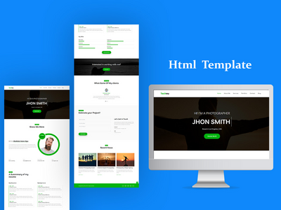 一页简历/简历/作品集模板(One page CV/Resume/Portfolio template)