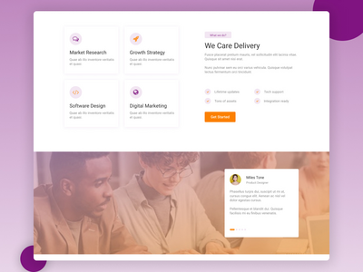行业登陆页面英雄第 2 节(Industry Landing Page Hero Section2)