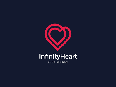 无限心标志设计(Infinity Heart Logo Design)
