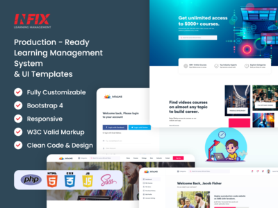 中缀学习管理系统（全应用+数据库）(Infix Learning Mangement System (Full App + Database))