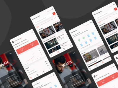 健身应用概念(Fitness App concept)