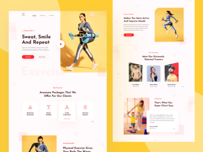 健身房登陆页面(Fitness Gym Landing Page)