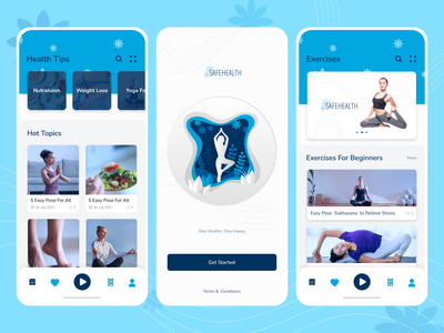 健身和瑜伽移动应用程序 UI 套件(Fitness & Yoga  Mobile App Ui Kit)