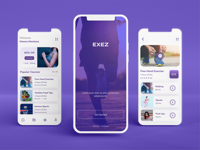 健身和瑜伽移动应用程序设计(Fitness & Yoga Mobile App Design)