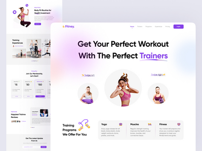 Fitney - 私人教练登陆页面(Fitney - Personal Trainer Landing Page)