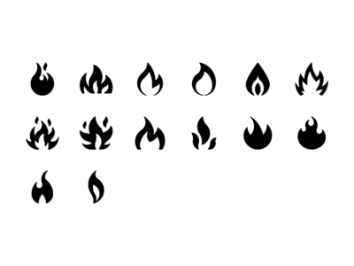 14个火焰图标(14 Flame icons)