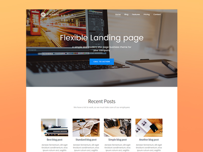 灵活 - 业务登陆页面(Flexible - Business landing page)