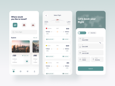 航班预订移动应用程序(Flight Booking Mobile App)
