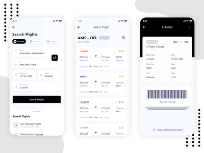 航班预订应用程序用户界面(Flight Booking App UI)