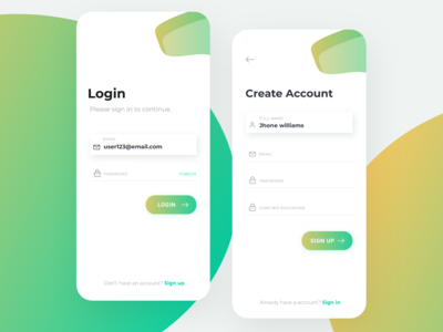 登录注册屏幕(Login Signup Screen)