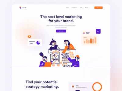 营销机构 - 标题(Marketing Agency - Header)