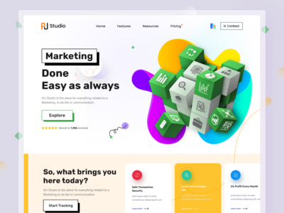 数字营销登陆页面设计(Digital marketing landing page design)