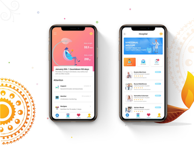 孕产妇保健移动用户界面 - H(Maternal Health Mobile UI - H)