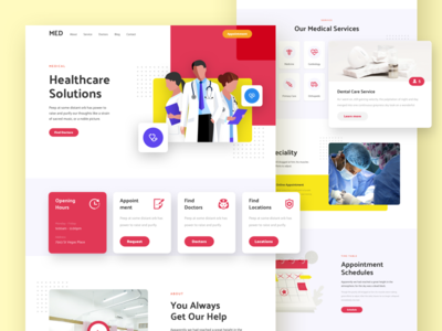 医疗响应登陆页面(Medical Responsive Landing Page)