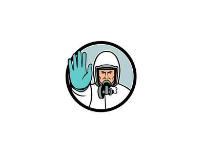 阻止病毒吉祥物的传播(Stop The Spread of Virus Mascot)