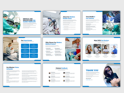 医疗保健演示模板-v2(Medical and health care presentation template - v2)