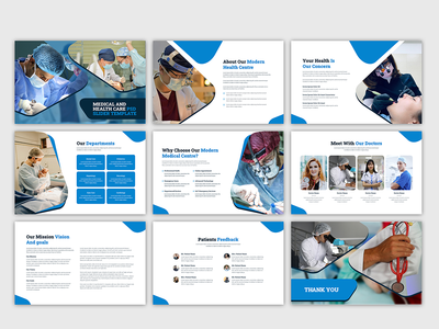 医疗保健演示模板-v1(Medical and health care presentation template - v1)