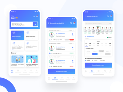 医疗移动应用程序 UI 概念(Medical Mobile App UI Concept)