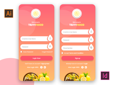 登录和注册移动应用程序(Login and Register Mobile app)