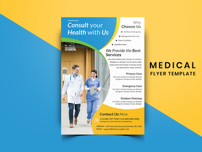 医疗传单模板-04(Medical Flyer Template-04)