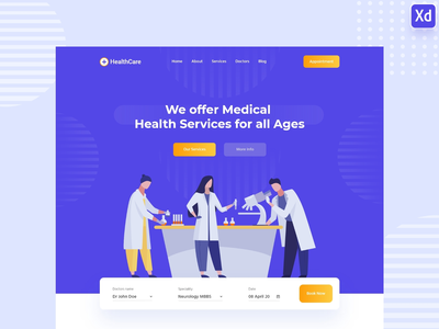 医疗保健网站(Medical & Healthcare Website)