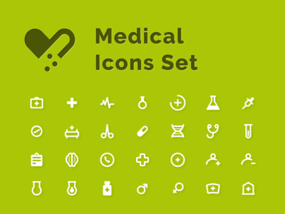医疗图标集(Medical Icons Set)