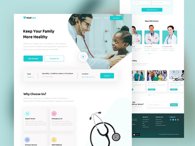 医疗登陆页面(Medical Landing Page)