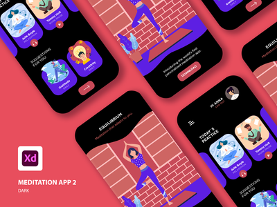 冥想 - 应用程序 UI 工具包(Meditation - Apps UI Kit)