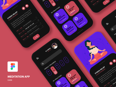 冥想 - 应用程序 UI 工具包(Meditation - Apps UI Kit)