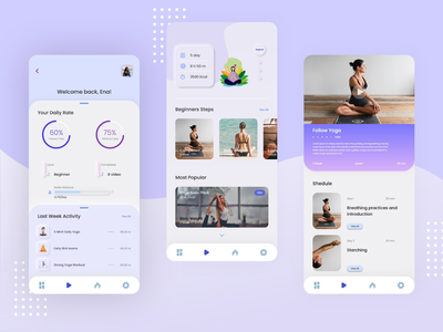 冥想移动应用程序设计理念(Meditation Mobile App Design Concept)