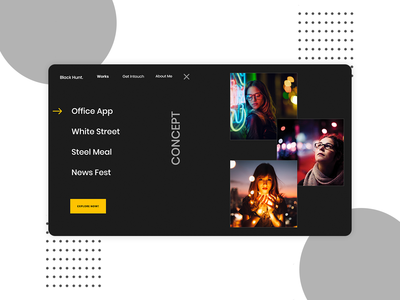 菜单网页登陆页面(Menu Web Landing Page)