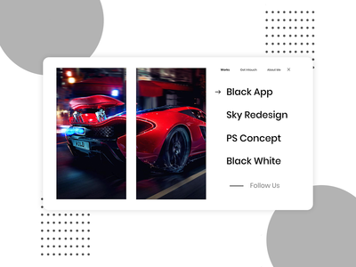 菜单 Web 概念 UI(Menu Web Concept UI)