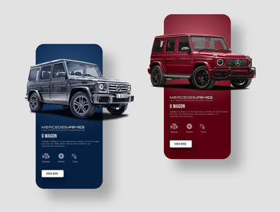 奔驰手机APP UI设计(Mercedes Benz Mobile App UI Design)