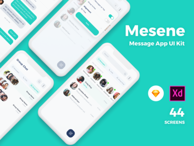 Mesene-Message Ui Kit 移动应用程序(Mesene- Message Ui Kit Mobile App)