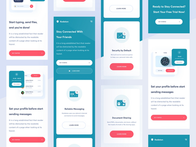 消息平台移动响应(Messaging Platform Mobile Responsive)