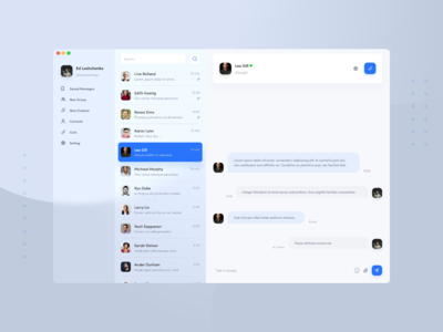 桌面信使用户界面(Desktop Messenger UI)