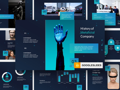 Metaficial - 人工智能 Goolge 幻灯片(Metaficial - Artificial Intelligence Goolge Slide)