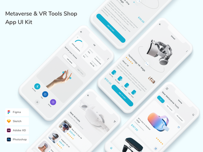 Metaverse & VR Tools Shop App UI Kit(Metaverse & VR Tools Shop App UI Kit)