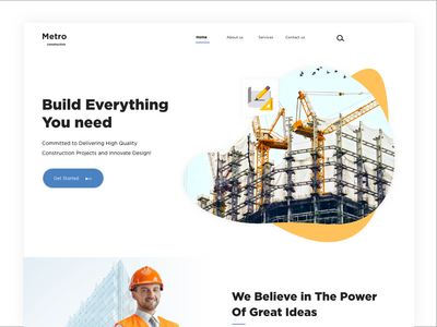 建设首页设计(Construction Home page design)